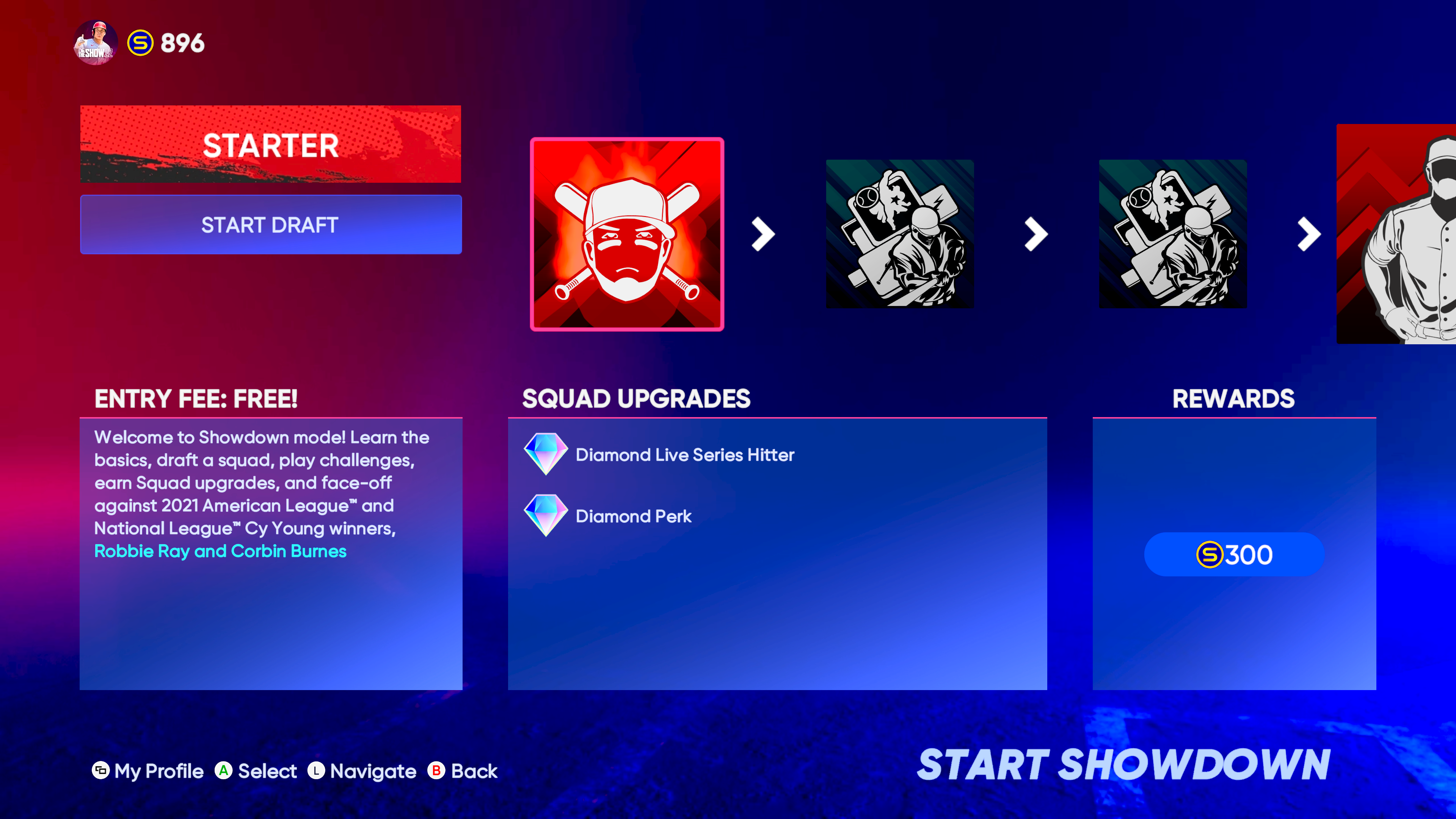 Start Showdowns - MLB The Show 22